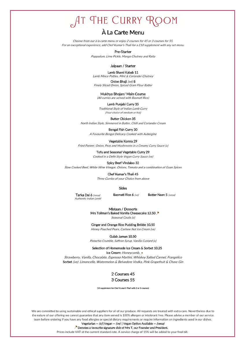 Menu The Curry Room-6