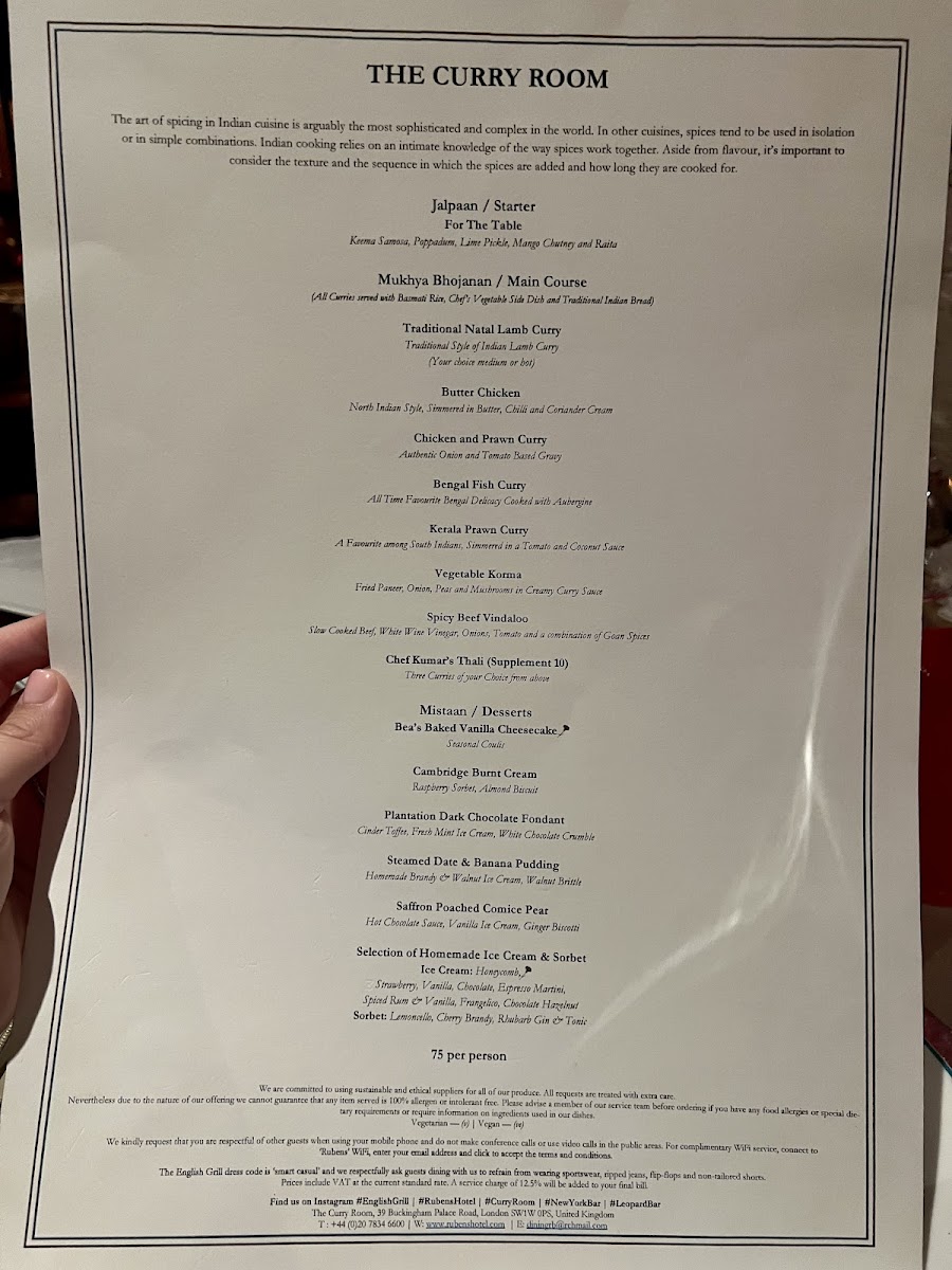 Menu The Curry Room-9