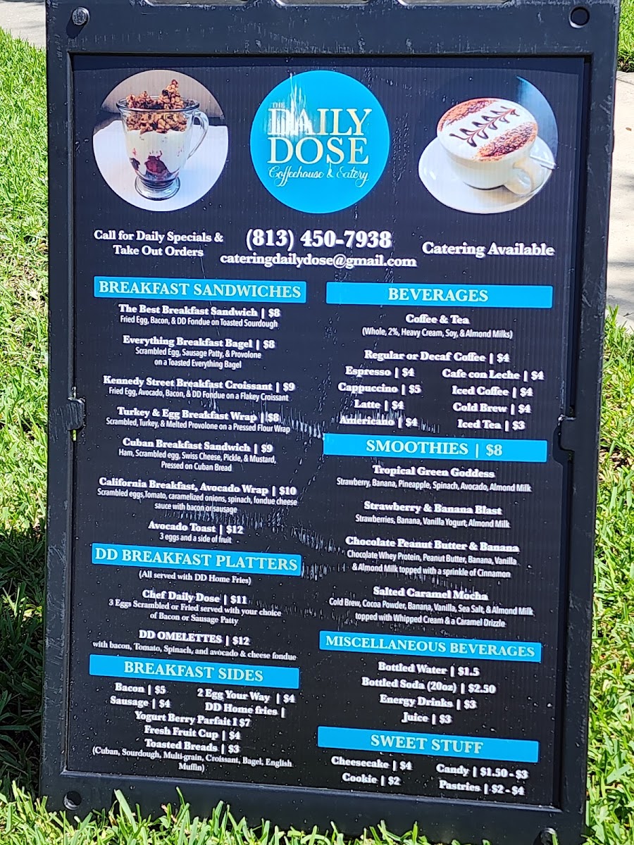 Menu The Daily Dose Coffeehouse And Eatery-2