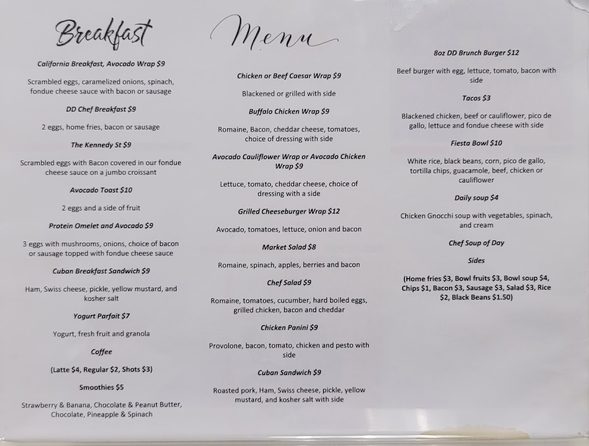 Menu The Daily Dose Coffeehouse And Eatery-4