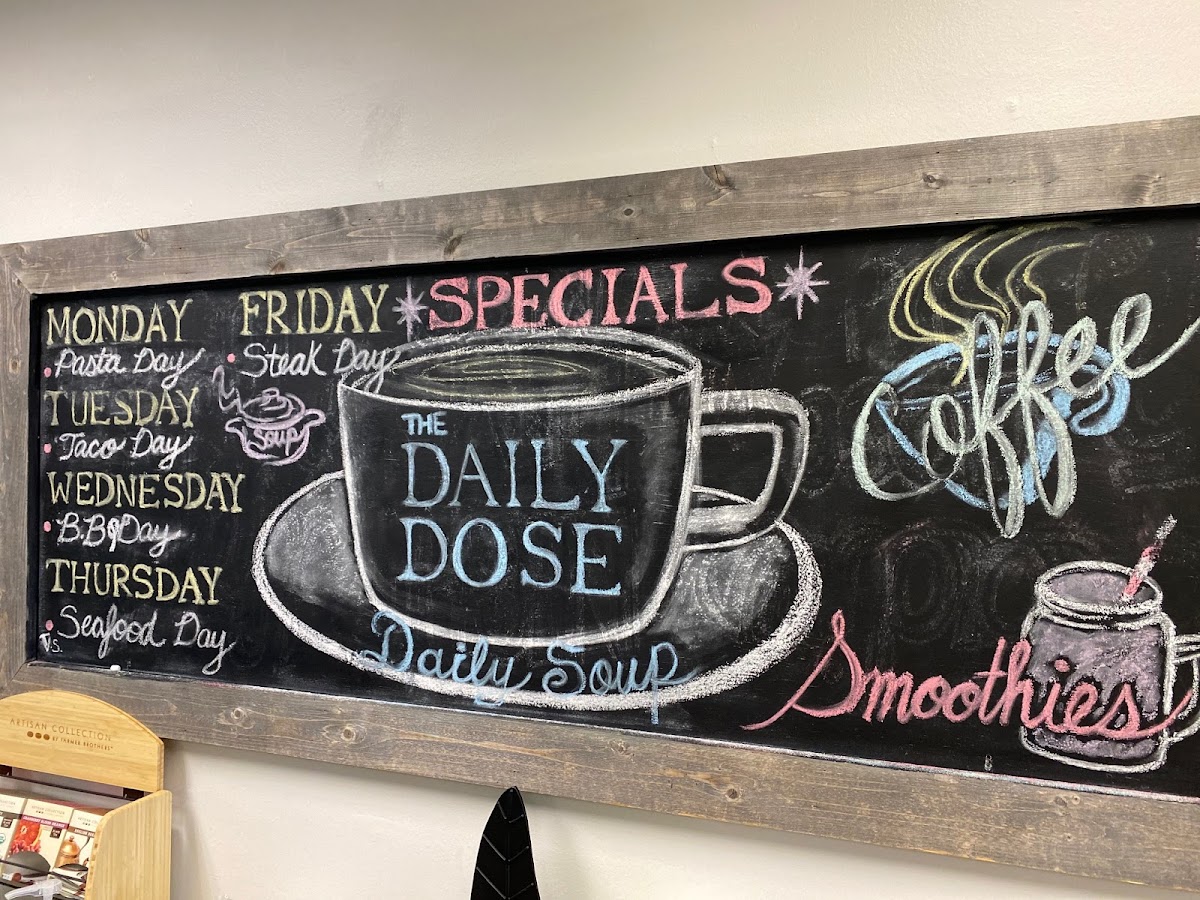 Menu The Daily Dose Coffeehouse And Eatery-8