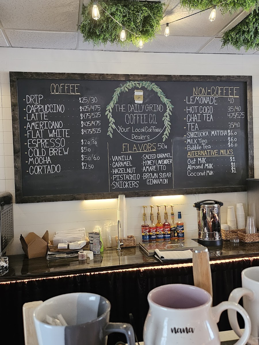 Menu The Daily Grind Coffee-1