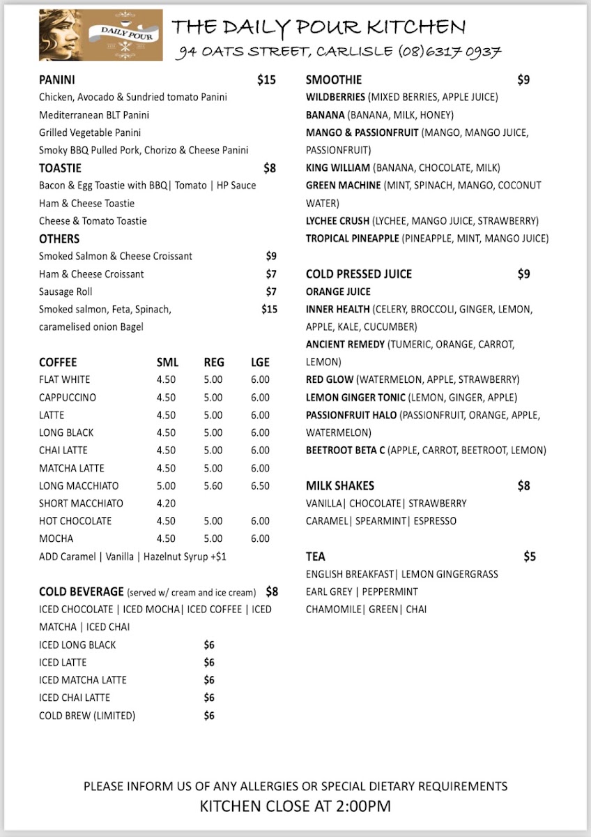 Menu The Daily Pour Kitchen-4