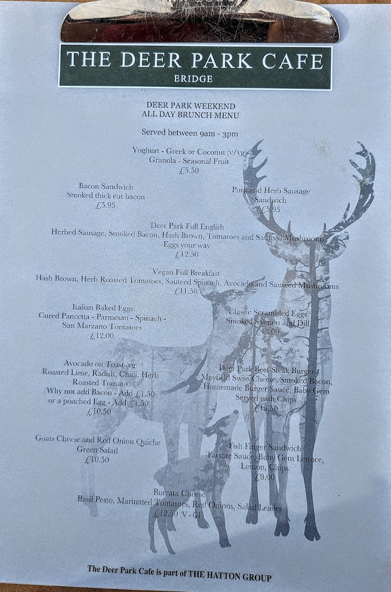 Menu The Deer Park Café-4