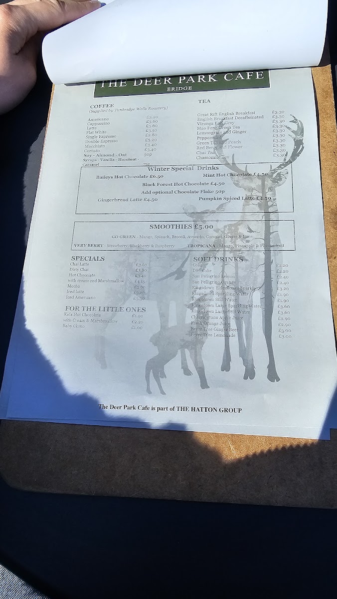 Menu The Deer Park Café-5