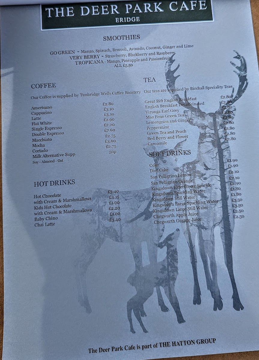 Menu The Deer Park Café-6