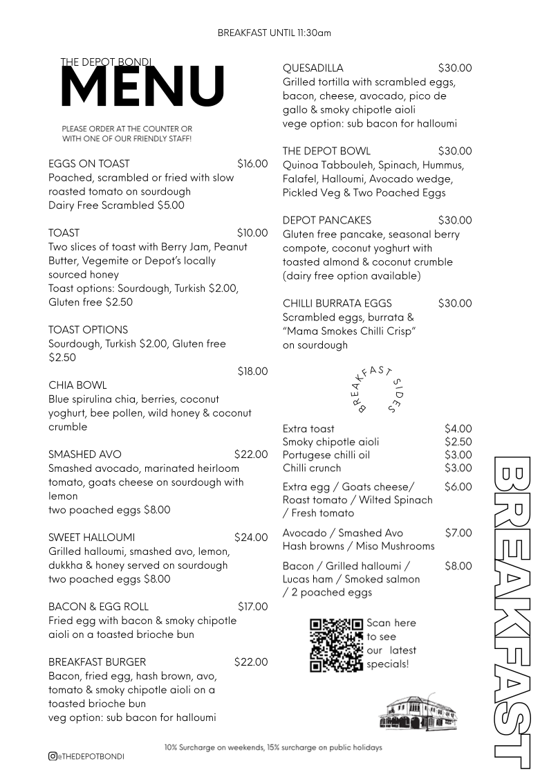 Menu The Depot-2