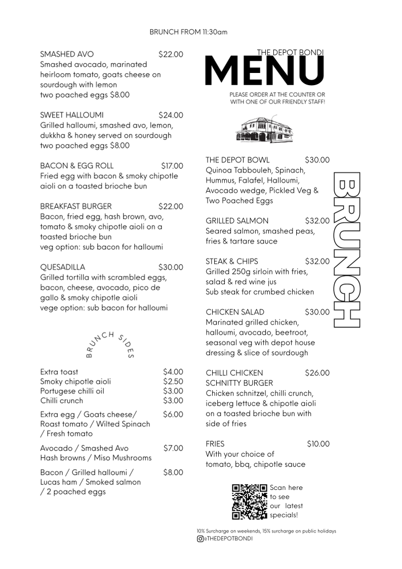 Menu The Depot-3