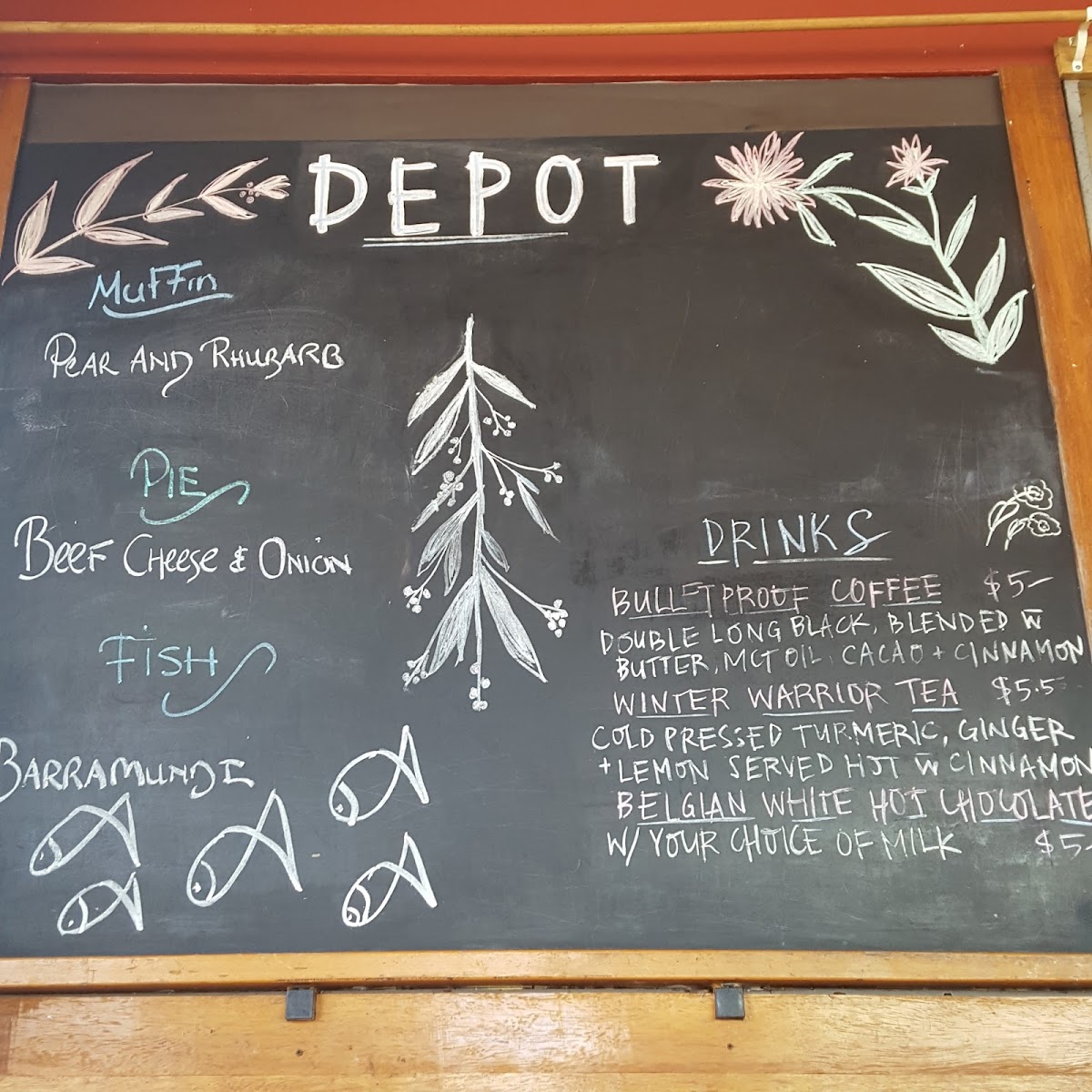 Menu The Depot-9