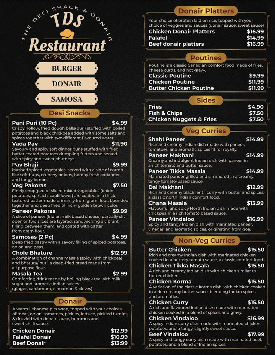 Menu The Desi Shack & Donair-2