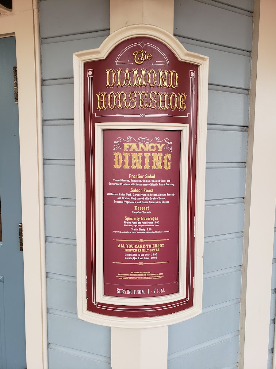 Menu The Diamond Horseshoe-10