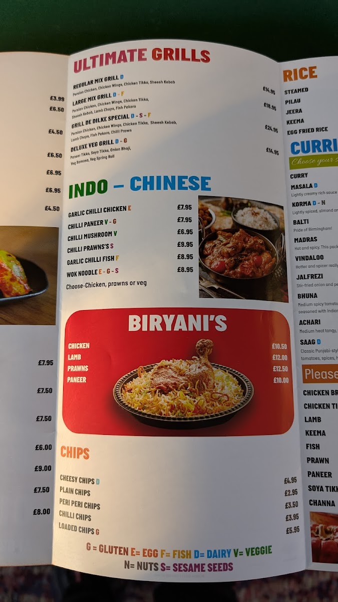 Menu The Dilke Indian Bar & Grill-7