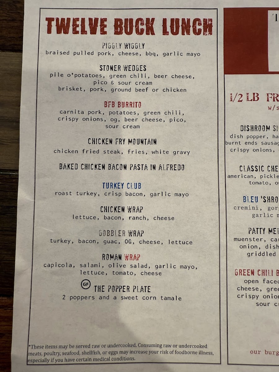 Menu The Dish Room-4