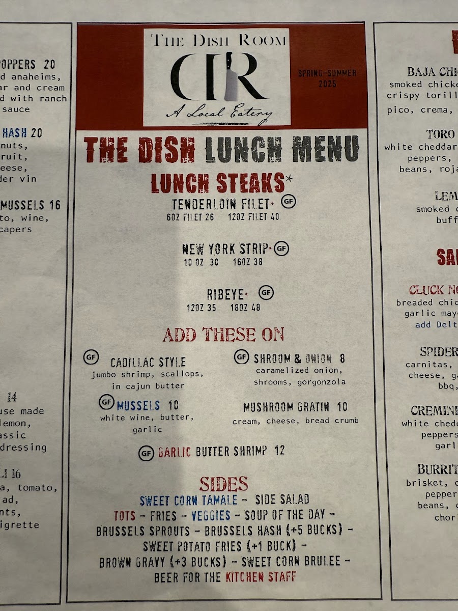 Menu The Dish Room-9