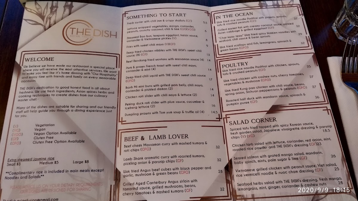 Menu The Dish-9
