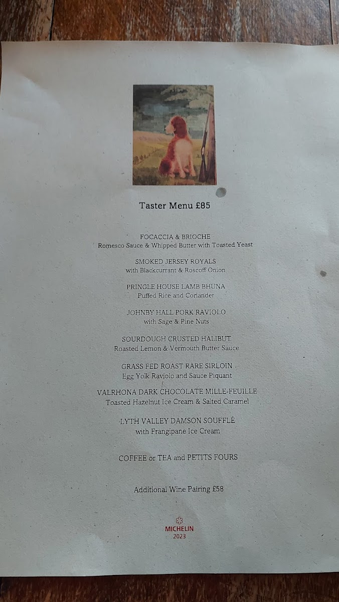 Menu The Dog And Gun Inn-3