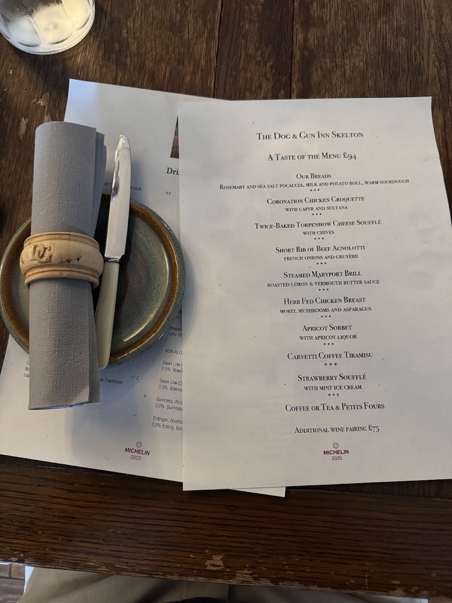 Menu The Dog And Gun Inn-5