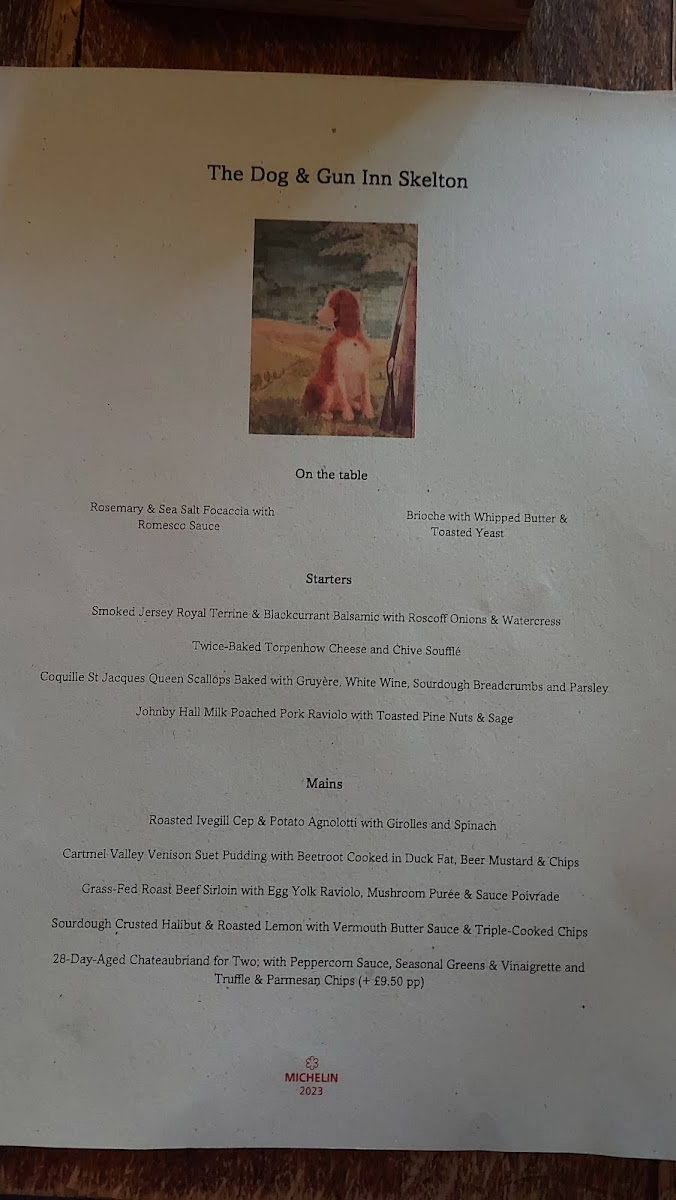 Menu The Dog And Gun Inn-7
