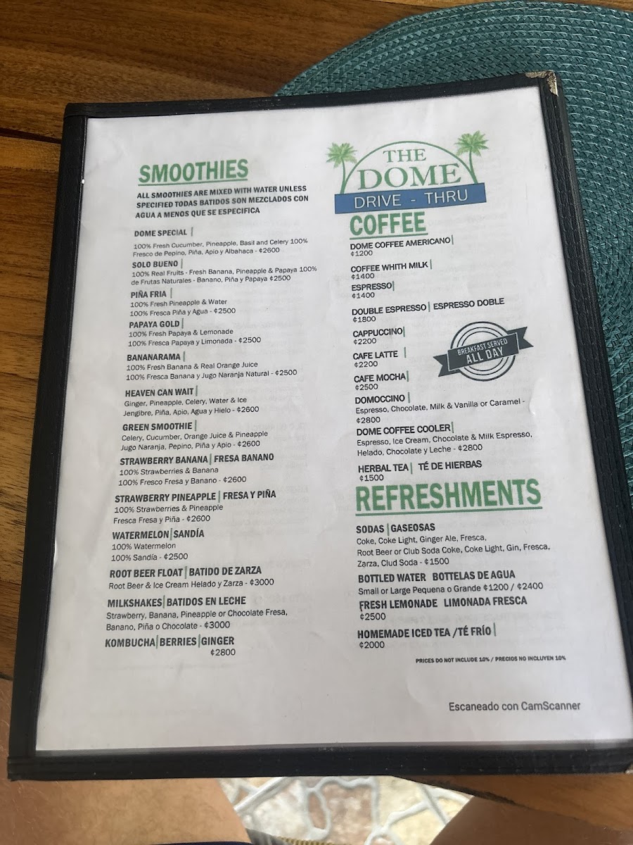 Menu The Dome Restaurant-4