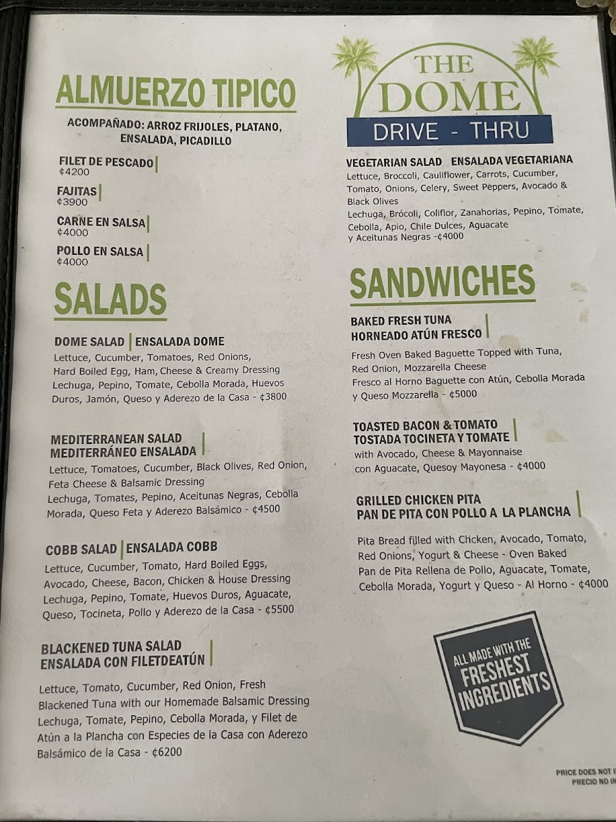 Menu The Dome Restaurant-7