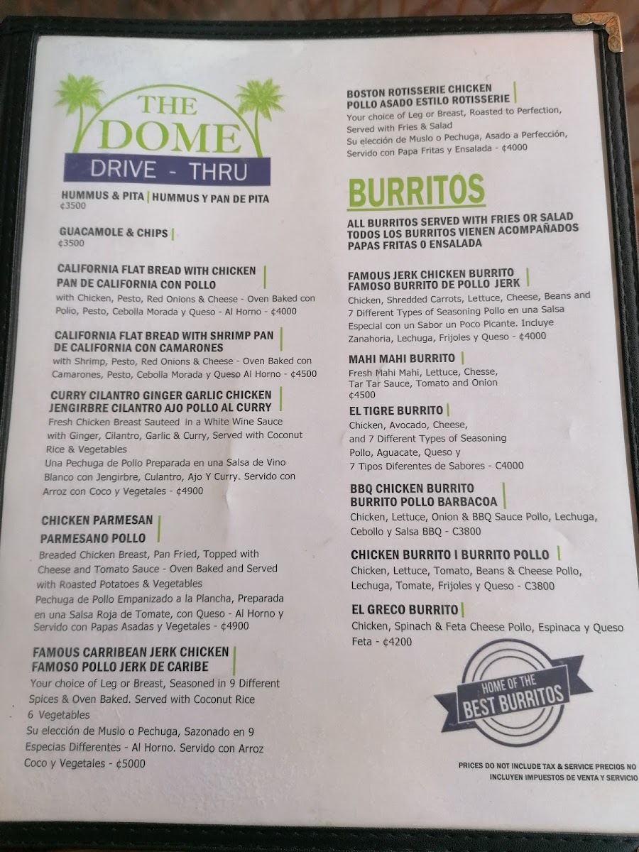 Menu The Dome Restaurant-8