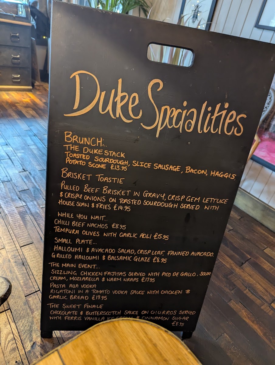 Menu The Duke-1