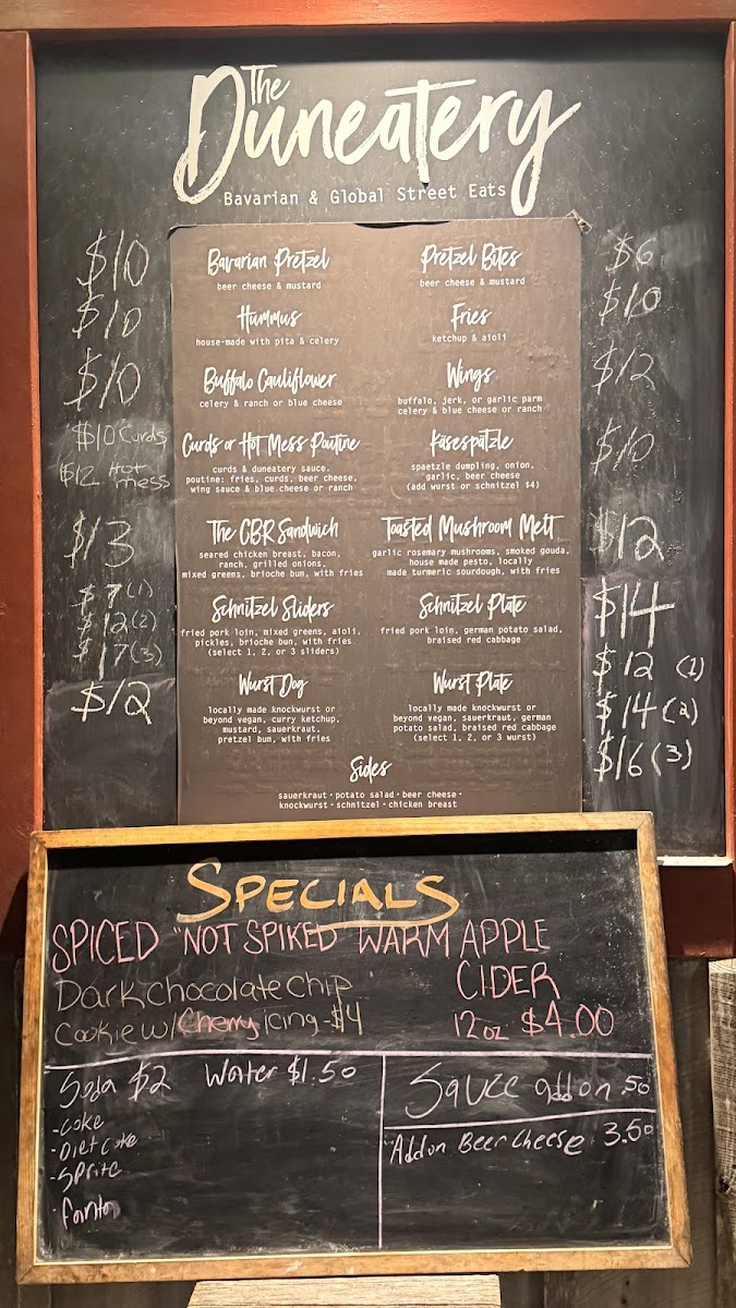 Menu The Duneatery-1