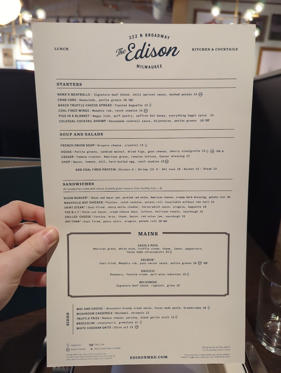 Menu The Edison-6