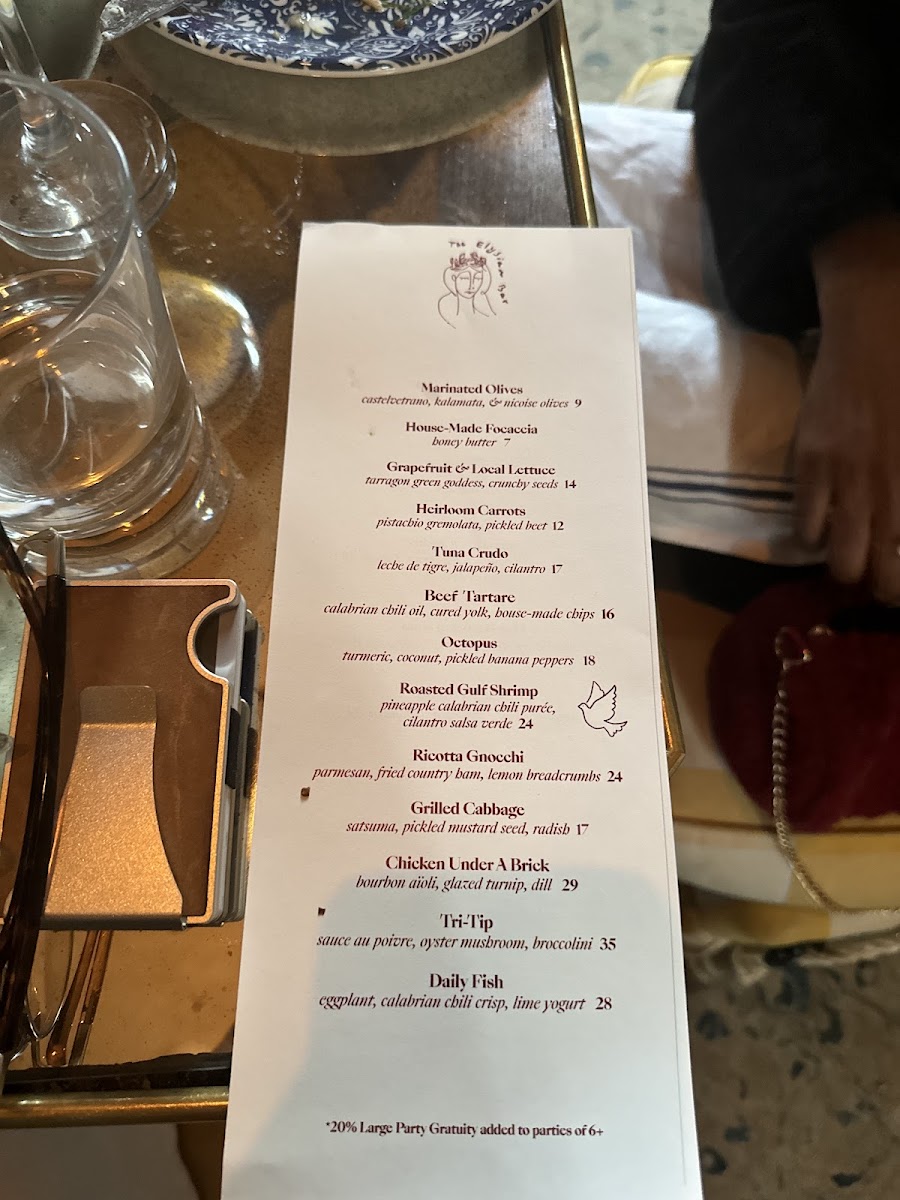 Menu The Elysian Bar-9