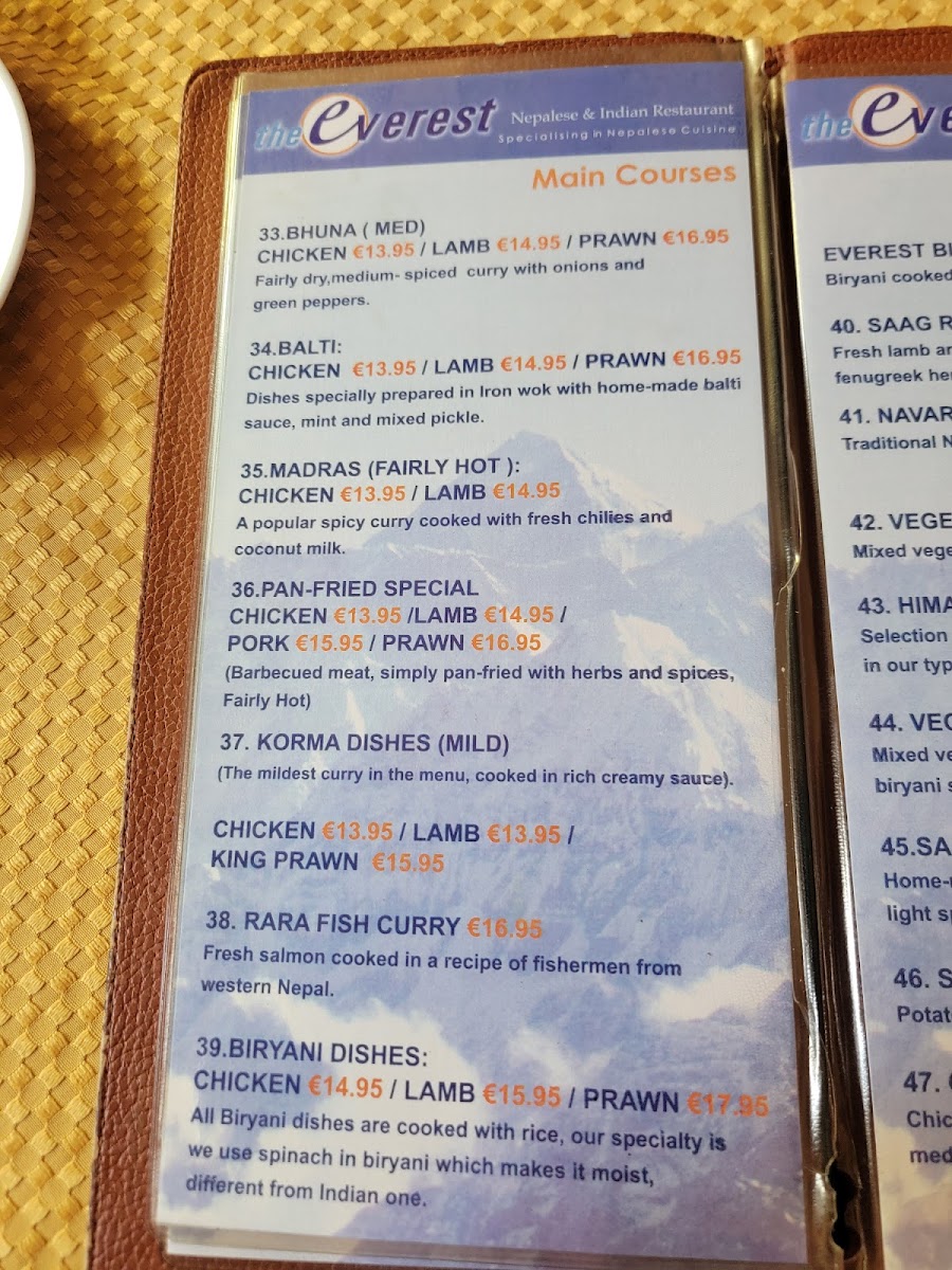 Menu The Everest Restaurant-3