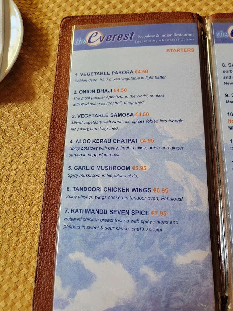 Menu The Everest Restaurant-7