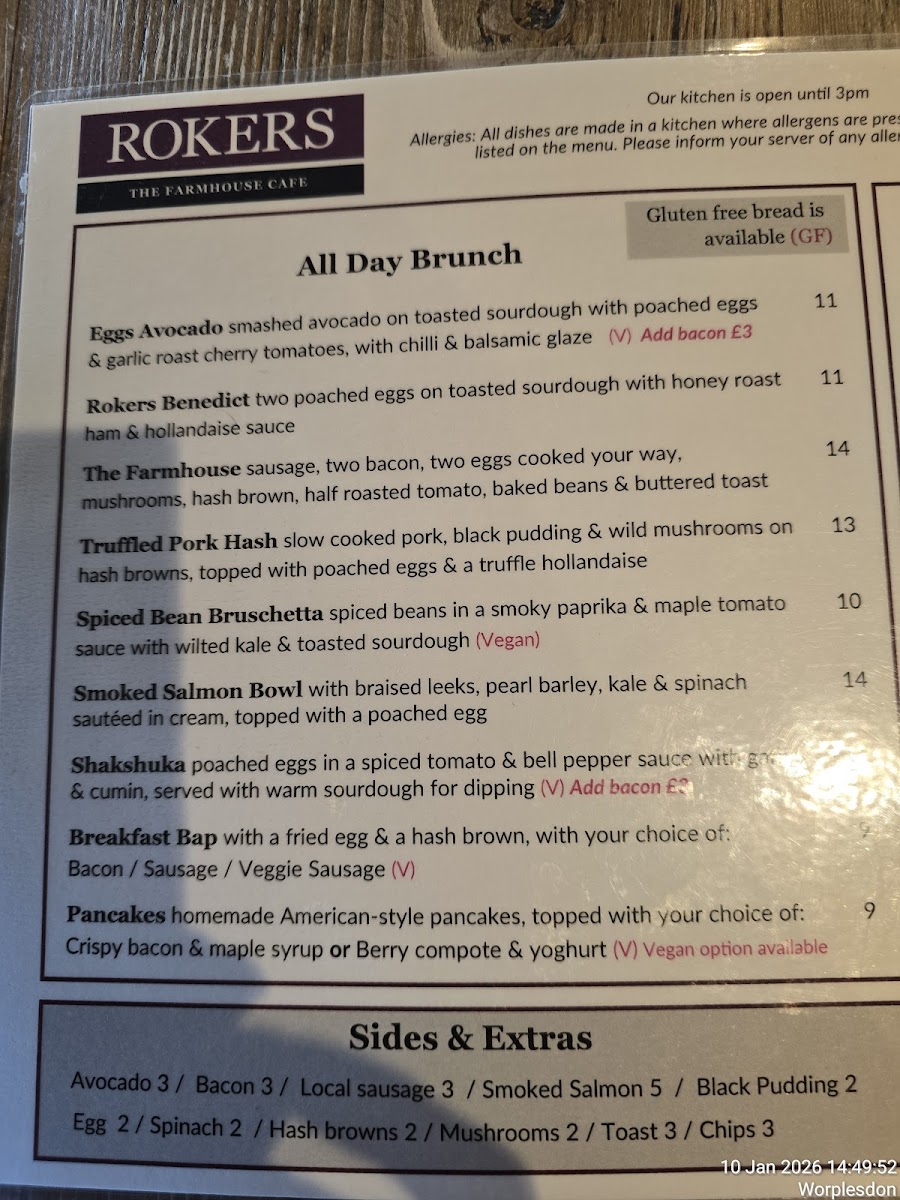 Menu The Farmhouse Restaurant-2