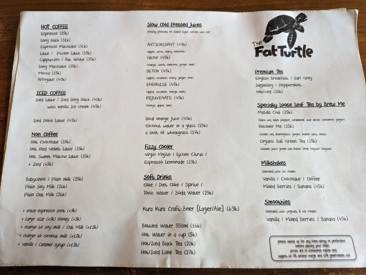 Menu The Fat Turtle-2