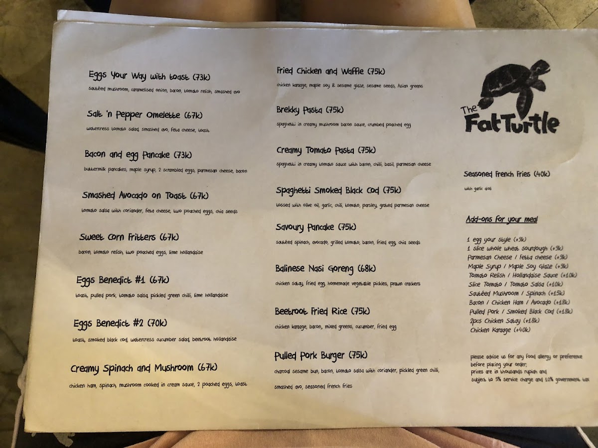 Menu The Fat Turtle-5