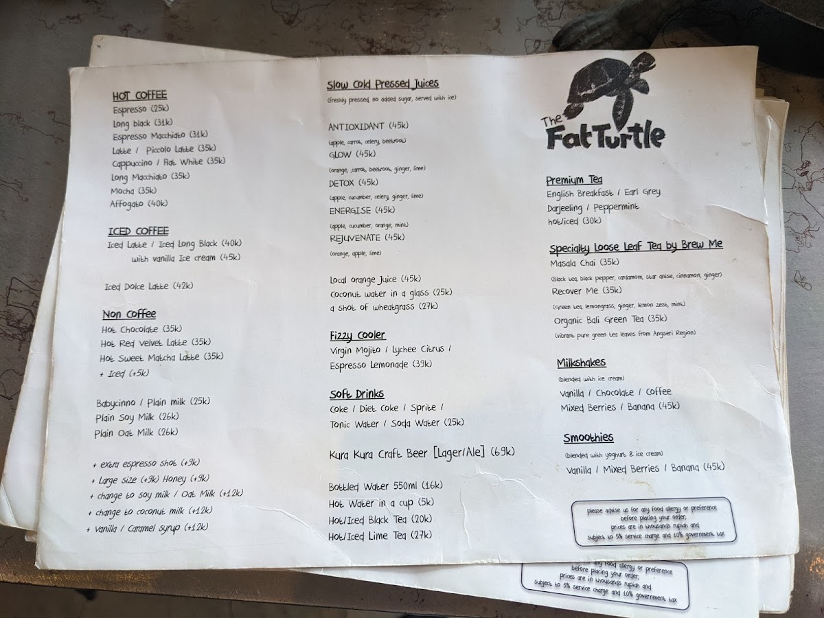 Menu The Fat Turtle-8