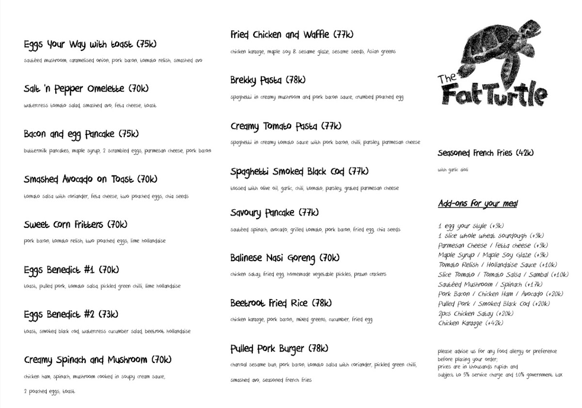 Menu The Fat Turtle-9