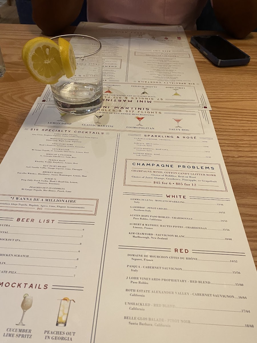 Menu The Finch-10