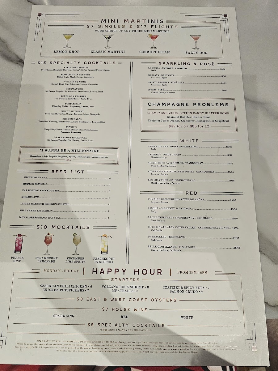 Menu The Finch-5