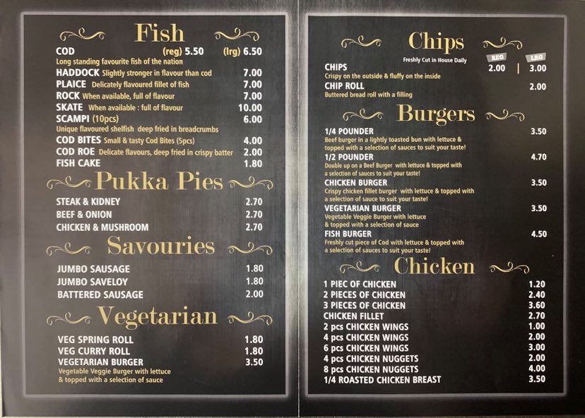 Menu The Fish Bar-1