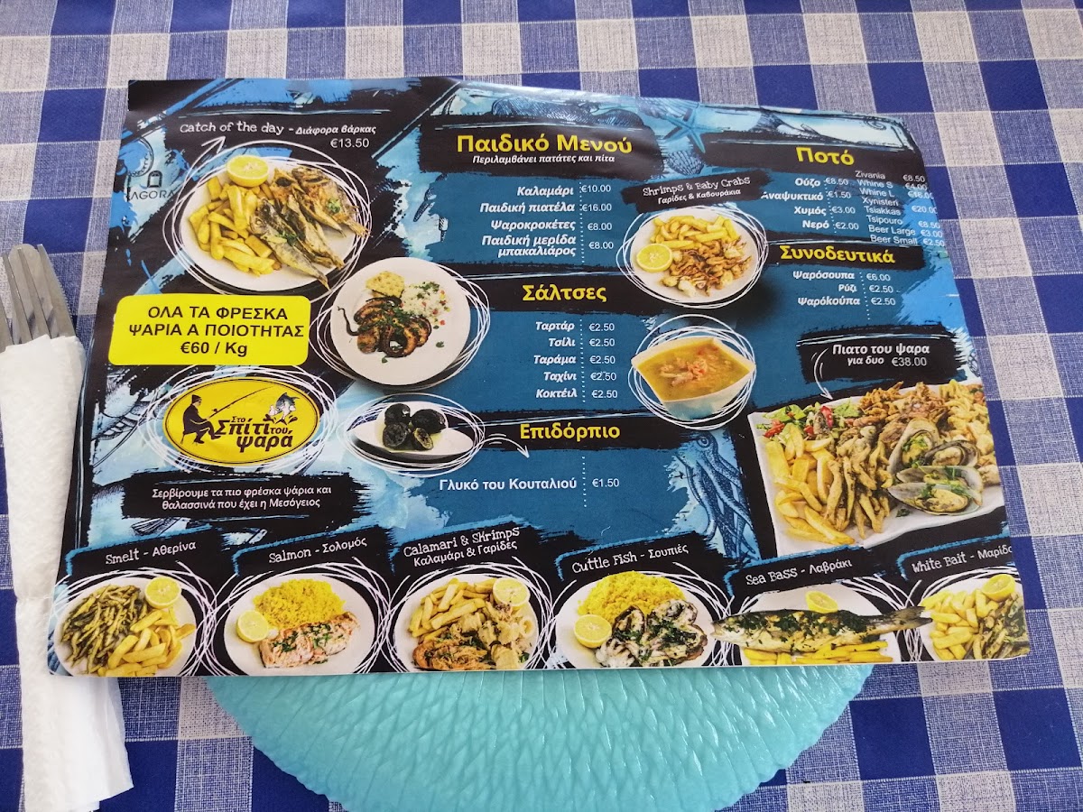 Menu The Fisherman's House Στο Σπιτι Του Ψαρα-2