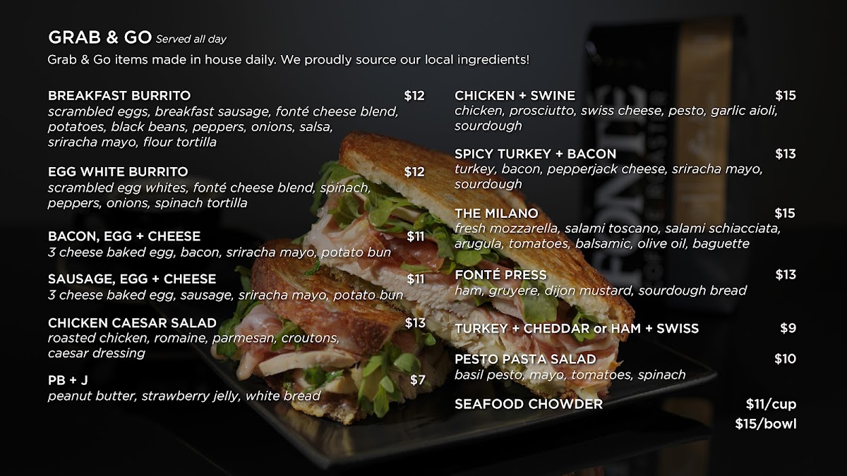 Menu The Fonte Bar At Rainier Square-2