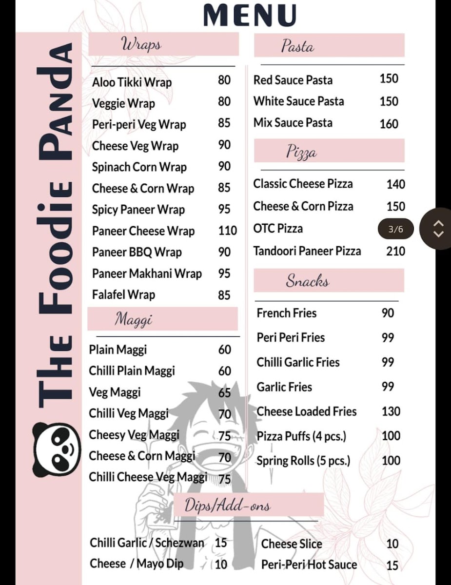 Menu The Foodie Panda-2