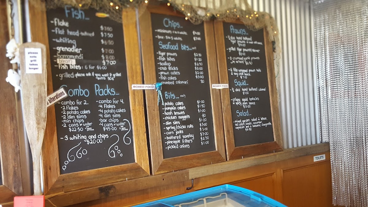 Menu The Foreshore Bar & Restaurant-1