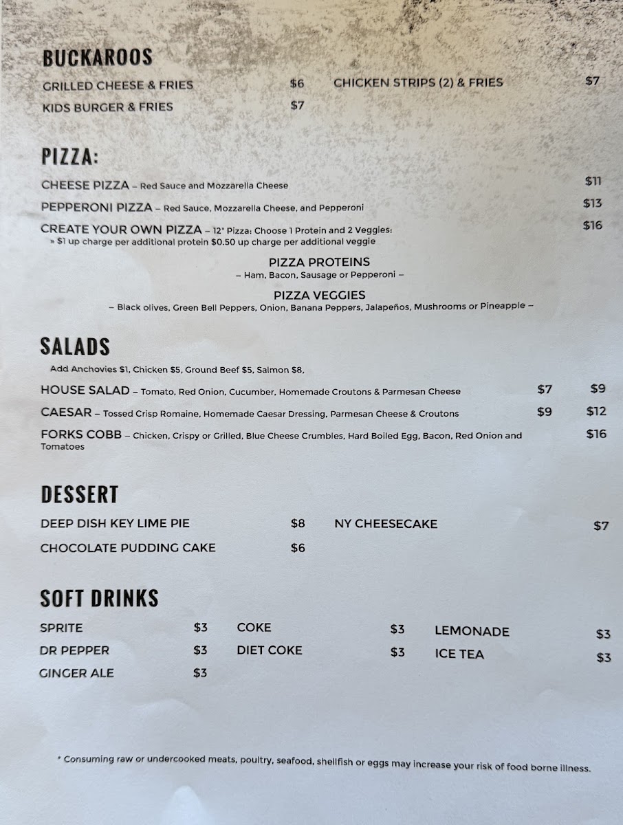 Menu The Forks Mercantile And Saloon-4