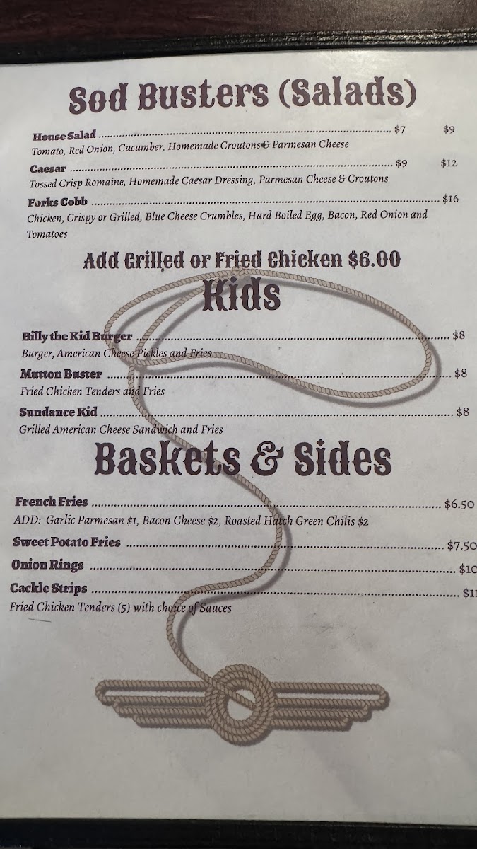 Menu The Forks Mercantile And Saloon-8