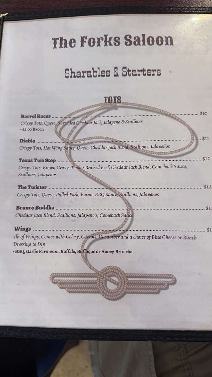 Menu The Forks Mercantile And Saloon-9