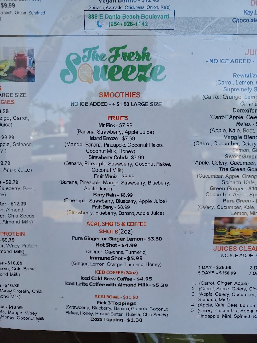 Menu The Fresh Squeeze-4