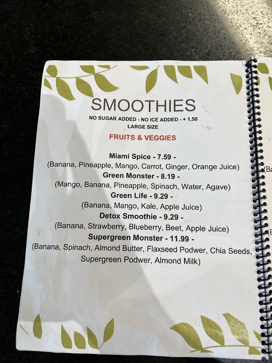 Menu The Fresh Squeeze-7