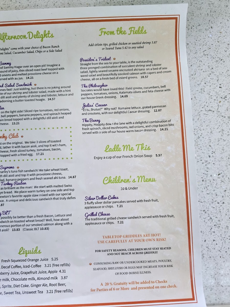 Menu The Funky Brunch Cafe-3