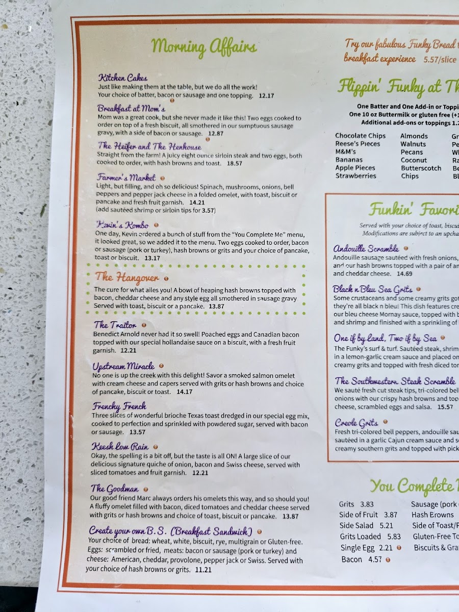 Menu The Funky Brunch Cafe-4